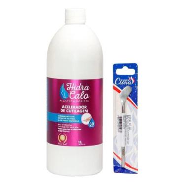Imagem de Hidracalo Loção Emoliente 1 Litro + Espátula Bisturi 222 SPA dos Pés e
