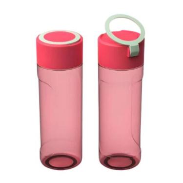 Imagem de Garrafinha De Água Squeeze Esporte Com Alça 550ml Treino Escola Escrit