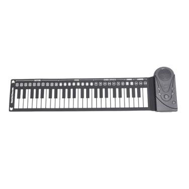 Imagem de Roll Up Piano, 49 Keys Silicone Dobrável Piano Portátil16 Tons 10 Ritmos 16 Controle de Volume de Nível 32 Nível Controle de Batida Presentes de Músicas Portáteis para Homens