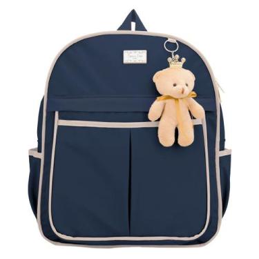 Imagem de Mochila Maternidade Escola Creche Baby Hope Espera Feliz, Marinho