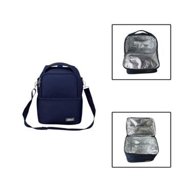 Imagem de Bolsa Térmica Lancheira Porta Marmita 2 Andares 