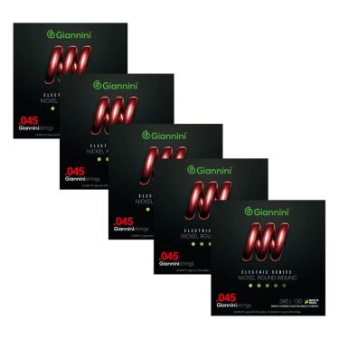 Imagem de Kit 5 Encordoamento Baixo Giannini Electric GEEBRS5 Nickel 0.045”