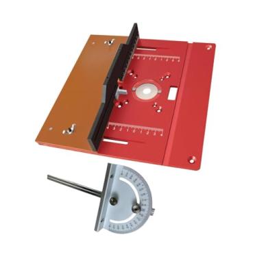 Imagem de Bothyi Router Workbench Plate Placa Ferramenta de madeira 24x24.5x4.1cm Alumínio versátil portátil para os entusiastas da bricolage Assembléia simples, com Medidor de Esquadria
