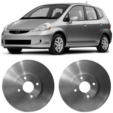 Imagem de Par Disco Freio Honda Fit 2004 A 2008 Dianteiro Ventilado