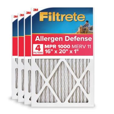 Imagem de Filtrete Filtros de redução de micro alérgenos 9800-4 unidades, 40,6 x 50,8 x 2,5 cm