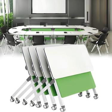 Imagem de Mesa longa de sala de conferências, mesas de reunião para escritório, mesa de negociação, vendas, escritório, lojas, mesa de reuniões, mesas de recepção, sala de clube, 4 unidades de mesa de reunião
