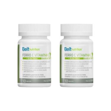 Imagem de Kit 2 Belt Bariatric Ferro, Vitamina C Ác. Fólico 20,4g - Belt Nutriti