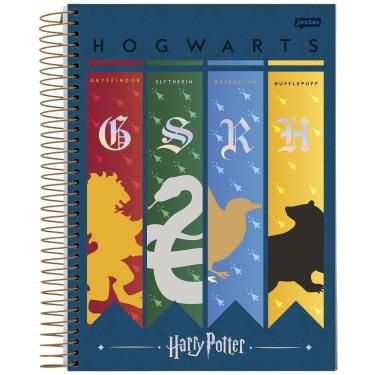 Imagem de Caderno Univ 20 Matérias 400Fls Harry Potter Azul Jandaia