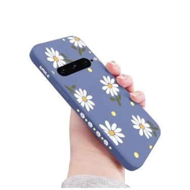 Imagem de Doowear Capa para Google Pixel 7 para mulheres e meninas, linda margarida, protetor de lente de câmera, fina, antiarranhões, de silicone líquido, à prova de choque, capa protetora para celular para