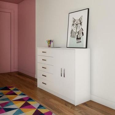 Imagem de Cômoda Havana 2 PT 5 GV Branca - Mobly