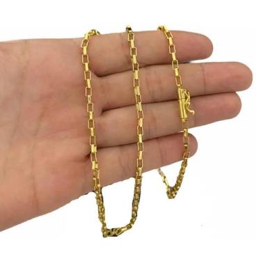 Imagem de Corrente Tijolinho 3Mm - Banhada A Ouro 18K - Tojoia18K