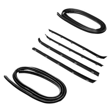 Imagem de Mardarth Kit De 6 Peças Vedação Porta, Borracha Para Moldura Janela, Feltro Compatível Com C1500 C2500 C3500 K1500 K2500 K3500 Suburban Jimmy C10 C20 C30 K5 K10 K20 K30 Blazer Suburban, Oe: 15569071