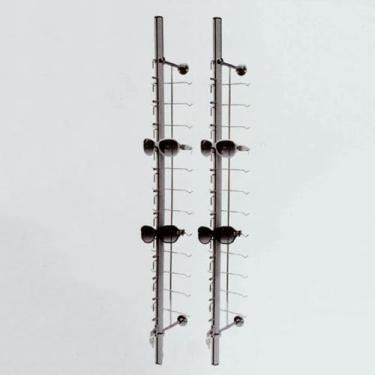 Imagem de 2 Pcs Expositor De óculos Porta-óculos Com Trava Óculos De Sol Montados Na Parede Display Suporte Decorativo Organizador De Armazenamento De óculos Modernos Para Loja óp, Hold 12 Frames