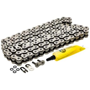 Imagem de NICHE Corrente de transmissão 420 110 elos anel de vedação com elo mestre de conexão para motocicleta ATV Dirt Bike