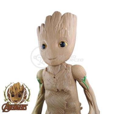 Imagem de Brinquedo Boneco Vingadores Groot Árvore 27Cm Heróis Marvel