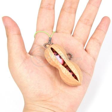 Imagem de Chaveiro Amendoim Fidget Toy Brinquedo Anti Stress De Apertar Do Tiktok Silicone Sensorial Relaxa
