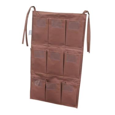 Imagem de Ioensy Saco de carrinho de limpeza, saco coletor de lixo, sacos de zeladoria, tecido Oxford, caixa de armazenamento à prova d'água, organizador para, 9 Bolsos