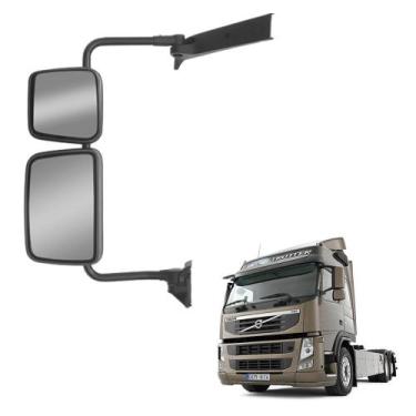 Imagem de Espelho Retrovisor com Auxiliar p Volvo VM 2006 em Diante LE - Fabbof