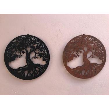 Imagem de Kit Mandalas Arvore Da Vida Ferro Decoração Luxo - Minas Artesanato