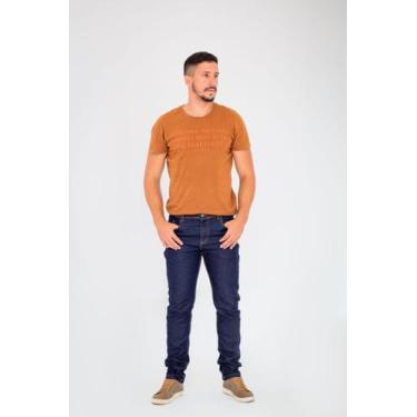Imagem de Calça jeans masculina tradicional com emenda no br 2% elastano - Dpl j
