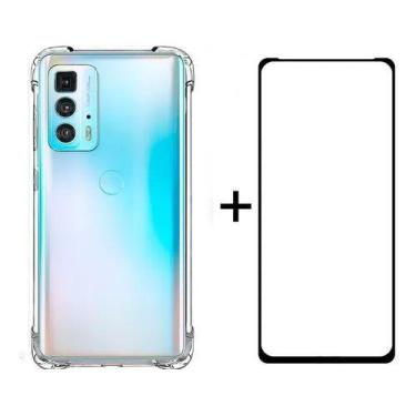 Imagem de Capa Capinha Protetor + Pelicula 3d Para Moto Edge 20 Pro - Universo