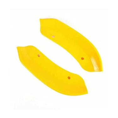 Imagem de Neopaftu 2 peças de protetor de borda de para-choque dianteiro compatível com Dodge Challenger 2015-2021 Hellcat SRT Bumper Corner Edge Guard Kit de acabamento (Amarelo)