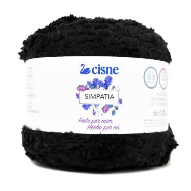 Imagem de Lã Simpatia Cisne 100 gramas 100 metros, Preto