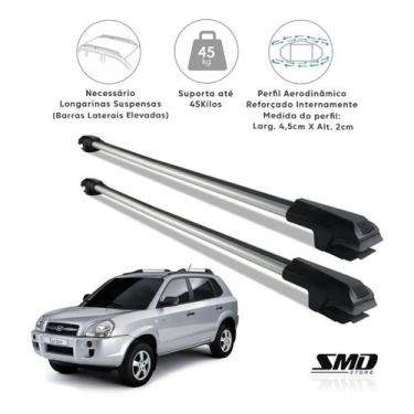 Imagem de Rack Travessa Teto Prata Hyundai Tucson 2004 A 2017 Prata - SMD
