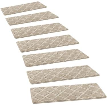Imagem de PURE ERA Tapetes para escadas, sem fita, antiderrapante, para ambientes internos, protetores de escada, para animais de estimação, antiderrapante, antiderrapante, lavável, reutilizável, 20 x 76 cm (2