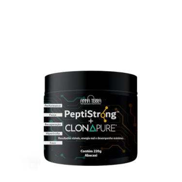 Imagem de PeptiStrong com Clonapure 30 doses com Sabor - Combinação inteligente para máxima performance (220g, Abacaxi)