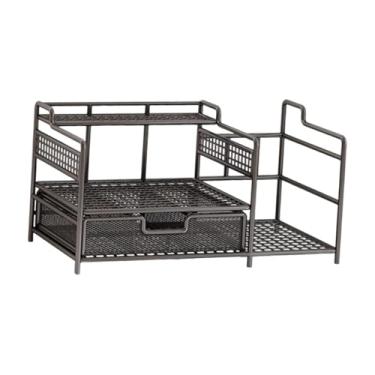 Imagem de WeiLaiKeQi Organizador de arquivos de mesa, bandeja de papel para cartas, prateleira de classificação de documentos, suporte de malha para arquivo, Preto