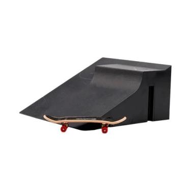 Imagem de Dedo skate skatepark mini rampa skate com rodas de metal dedo teck bri