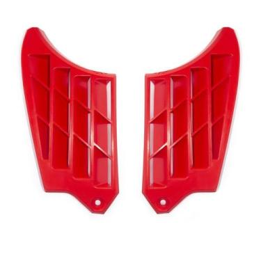 Imagem de Grade Protetora Aleta Bobina Radiador Biker Crf 250f, Vermelho