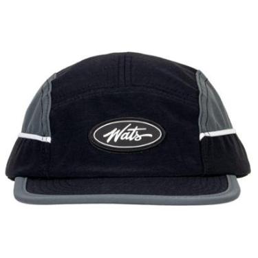 Imagem de Boné Wats Five Panel Circle Tag Preto/Cinza-Unissex