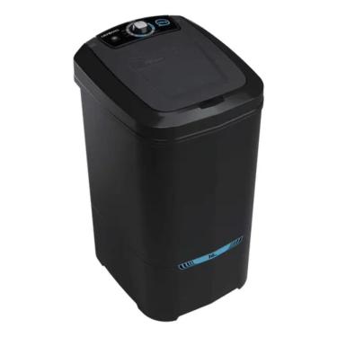 Imagem de Tanquinho De Lavar Roupa 16kg Newmaq Semiautomático com 9 Programas de Lavagem Preto 127V