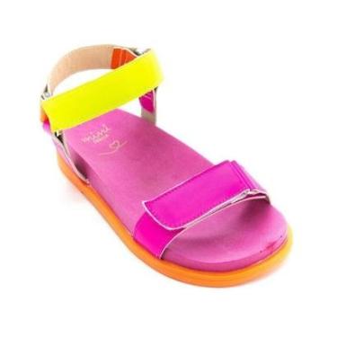 Imagem de Sandália Infantil Menina Mini Sua Cia 9139.51452 - Fucsia Neon-Feminino