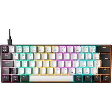 Imagem de Teclado Mecanico Gamer Gamdias Aura GK2, Rainbow, Switch BLue, ABNT2, 