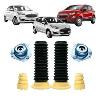 Imagem de Kit Coxim Batente Amortecedor Dianteiro Ford Fiesta 2015/... - Solupe 