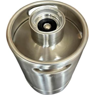 Imagem de Barril de cerveja comercial de 1,8 g barril americano de 2 L com válvula Sankey do sistema D para artesanato e chope de cerveja