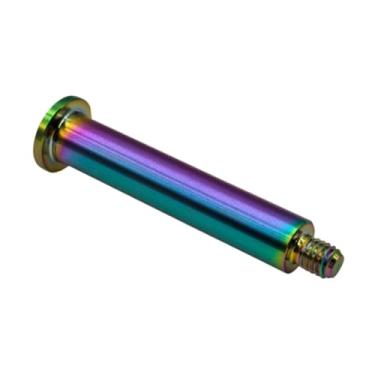Imagem de menolana Guia de tensor de corrente de bicicleta, componente do eixo da roda, rosca M5, parafuso de liga metálica, estudo, peças estabilizadoras de corrente de, 8 Mm X 46.5 Mm