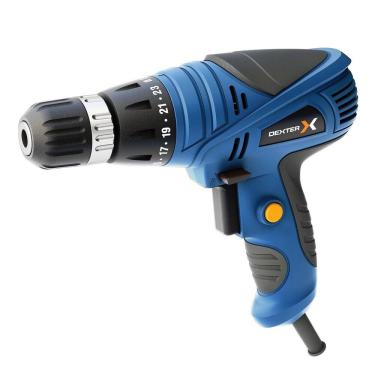 Imagem de Furadeira Parafusadeira 3/8 300W  Dexter - Azul