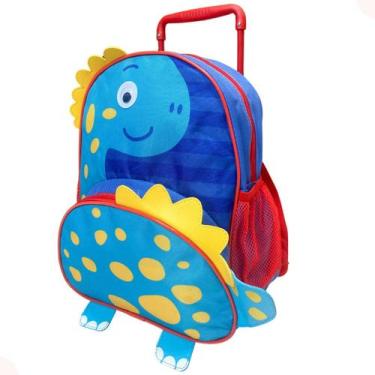 Imagem de Mochila de Rodinha Escolar Infantil Meninos Dinossauro - Clio