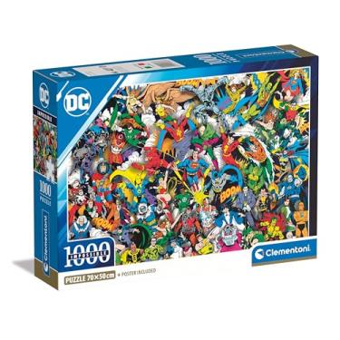 Imagem de Clementoni - Quebra-Cabeça Impossível Dc Comics Liga Da Justiça 1000 Peças Difícil Para Adultos Com Super-Heróis, , 39863