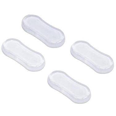 Imagem de Conjunto de para-choques de assento de vaso sanitário transparente de 4 peças, protetores de tampa de assento de vaso sanitário, almofadas de borracha para tampa de vaso sanitário, casa, hotel e