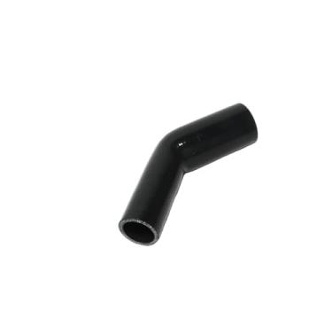 Imagem de I33T Tubo de silicone automotivo, ID 43 mm-50 mm, redutor de cotovelo de 45 graus, comprimento da perna de 120 mm, mangueira de silicone universal de 4 camadas de alto desempenho (preto)
