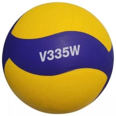 Imagem de Bola de Vôlei Mikasa V335W Amarelo e Azul