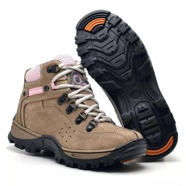 Imagem de Bota Coturno Adventure Feminino Areia De Couro JNA SHOES, Mocassim, 36