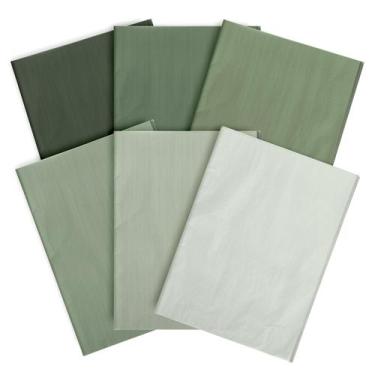 Imagem de Papel de seda Whaline Gradient Green 35x50cm 90 folhas