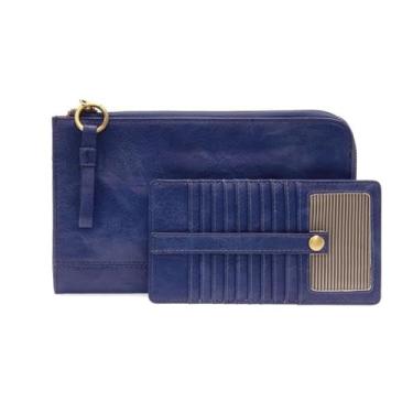 Imagem de Joy Susan Carteira de pulso conversível: Bolsa Karina, Azul Mônaco