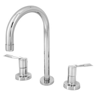 Imagem de Torneira Misturador Lavatório Bica Alta C61 1/4 De Volta Metal Cromado